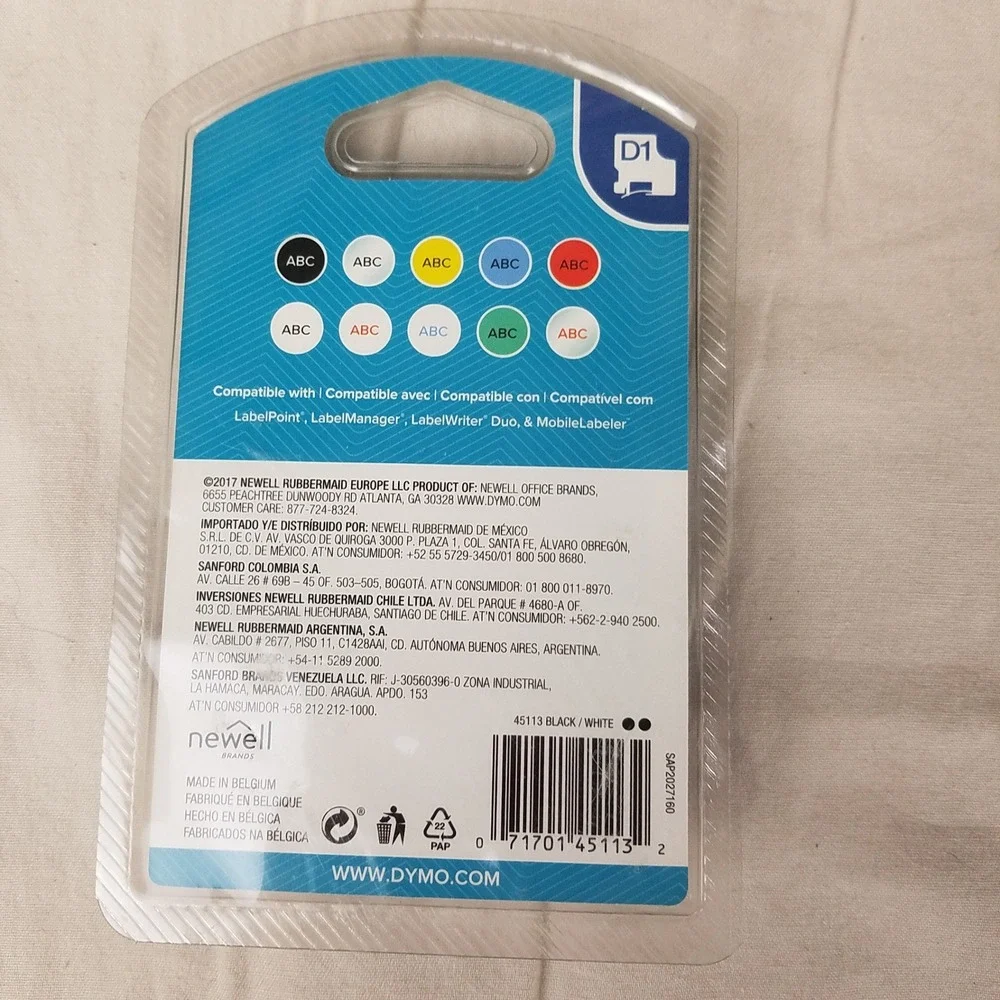 DYMO D1 Label Tape Unisex 1/2